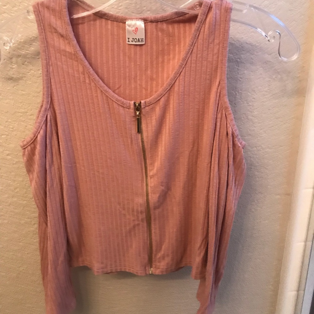 I Jonah shoulder less crop top